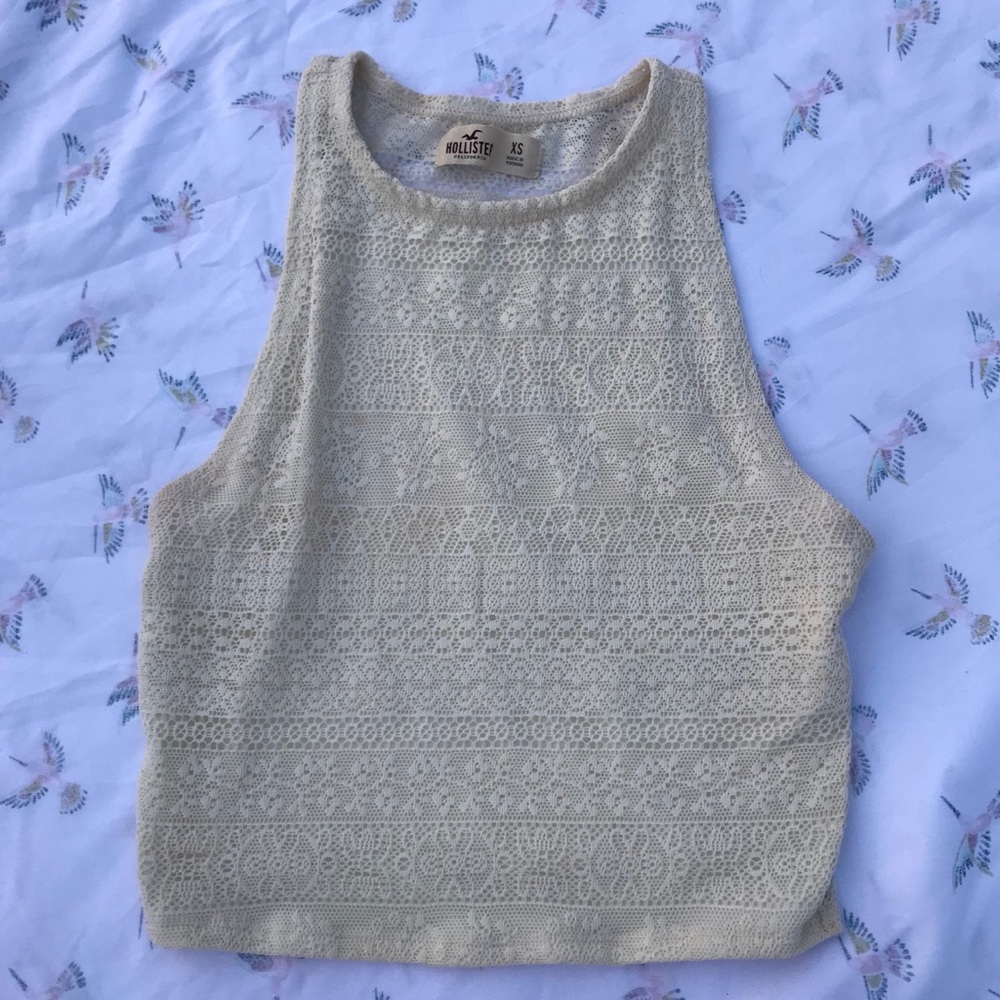 Hollister lace crop top